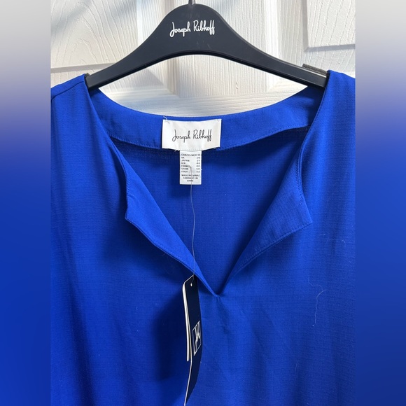 Joseph Ribkoff Royal Blue V-Neck Dress - Picture 3 of 9
